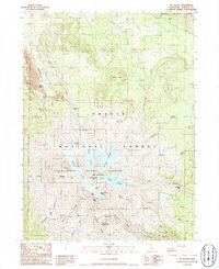 Mt. Shasta 1986 topographic map thumbnail