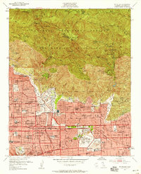 Mt. Wilson 1953 topographic map thumbnail