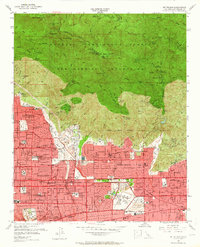 Mt. Wilson 1953 topographic map thumbnail