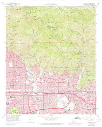Mt. Wilson 1966 topographic map thumbnail