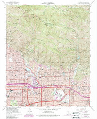 Mt. Wilson 1966 topographic map thumbnail