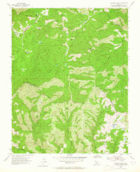 Mustang Peak 1955 topographic map thumbnail