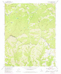 Mustang Peak 1955 topographic map thumbnail