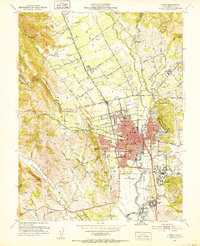 Napa 1951 topographic map thumbnail