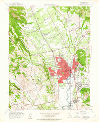 Napa 1951 topographic map thumbnail
