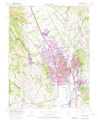 Napa 1951 topographic map thumbnail
