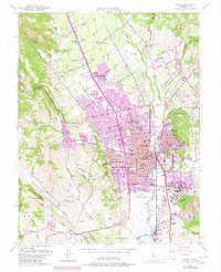 Napa 1951 topographic map thumbnail