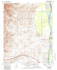 Needles NW 1970 topographic map thumbnail
