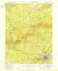 Nevada City 1950 topographic map thumbnail