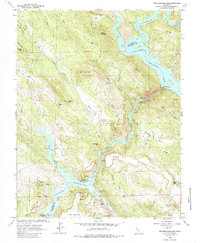 New Melones Dam 1962 topographic map thumbnail