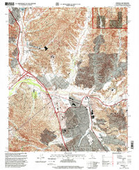 Newhall 1995 topographic map thumbnail