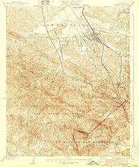Newhall 1933 topographic map thumbnail
