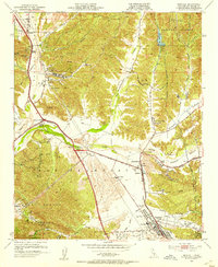 Newhall 1952 topographic map thumbnail