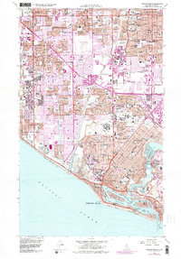 Newport Beach 1965 topographic map thumbnail
