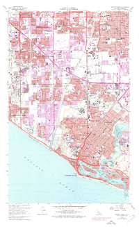 Newport Beach 1965 topographic map thumbnail