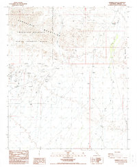 Ninemile Wash 1988 topographic map thumbnail