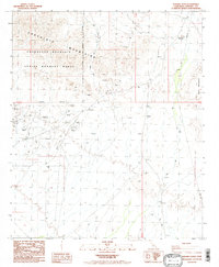 Ninemile Wash 1988 topographic map thumbnail