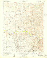 North of Oildale 1954 topographic map thumbnail