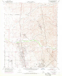 North of Oildale 1954 topographic map thumbnail