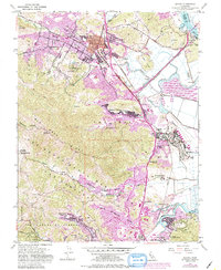 Novato 1954 topographic map thumbnail