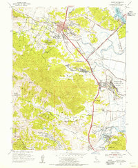 Novato 1954 topographic map thumbnail