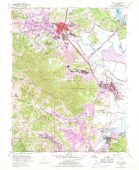Novato 1954 topographic map thumbnail