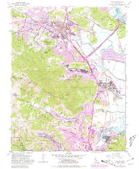 Novato 1954 topographic map thumbnail