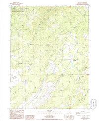 Oak Run 1985 topographic map thumbnail