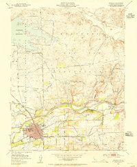 Oakdale 1953 topographic map thumbnail