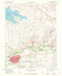 Oakdale 1968 topographic map thumbnail