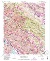 Oakland East 1959 topographic map thumbnail