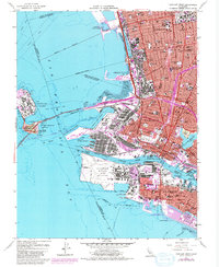 Oakland West 1959 topographic map thumbnail