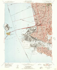 Oakland West 1949 topographic map thumbnail