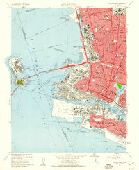 Oakland West 1959 topographic map thumbnail