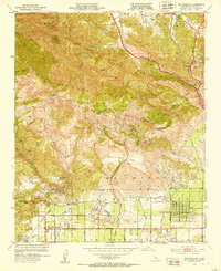 Oat Mountain 1952 topographic map thumbnail