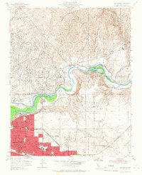 Oil Center 1954 topographic map thumbnail