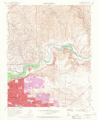 Oil Center 1954 topographic map thumbnail