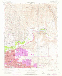Oil Center 1954 topographic map thumbnail