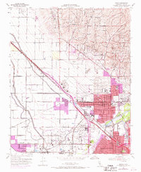 Oildale 1954 topographic map thumbnail
