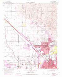 Oildale 1954 topographic map preview