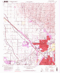 Oildale 1954 topographic map preview
