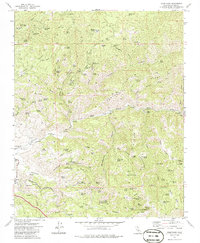 Oiler Peak 1972 topographic map thumbnail