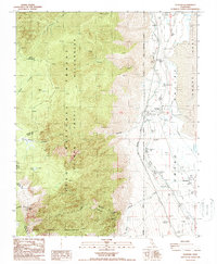 Olancha 1988 topographic map thumbnail