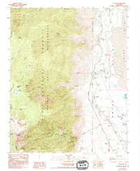 Olancha 1988 topographic map thumbnail