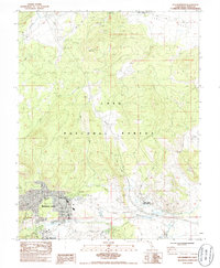 Old Mammoth 1983 topographic map thumbnail