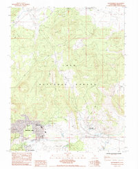 Old Mammoth 1983 topographic map thumbnail