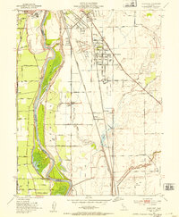 Olivehurst 1952 topographic map thumbnail