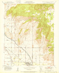 Orange Cove North 1950 topographic map thumbnail