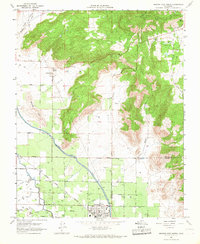 Orange Cove North 1966 topographic map thumbnail