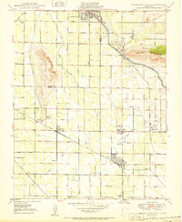 Orange Cove South 1950 topographic map thumbnail